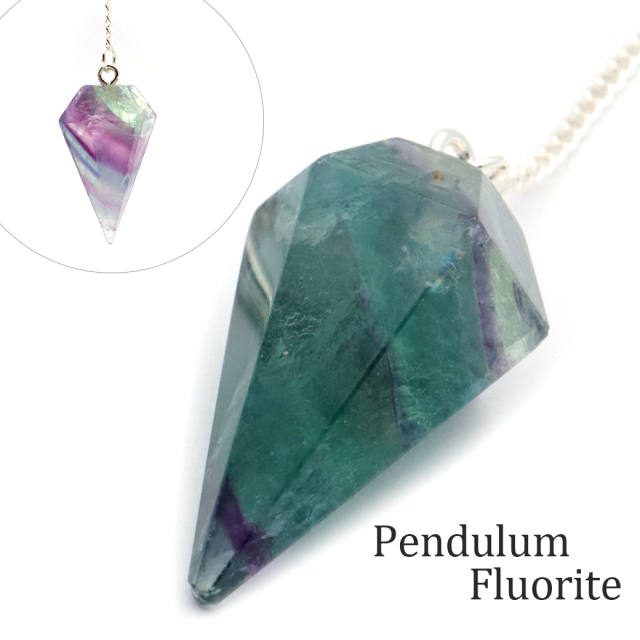 ペンデュラム フローライト 蛍石 ダウジング 天然石 ヒーリング フーチ 振り子 レインボーフローライト Fluorite